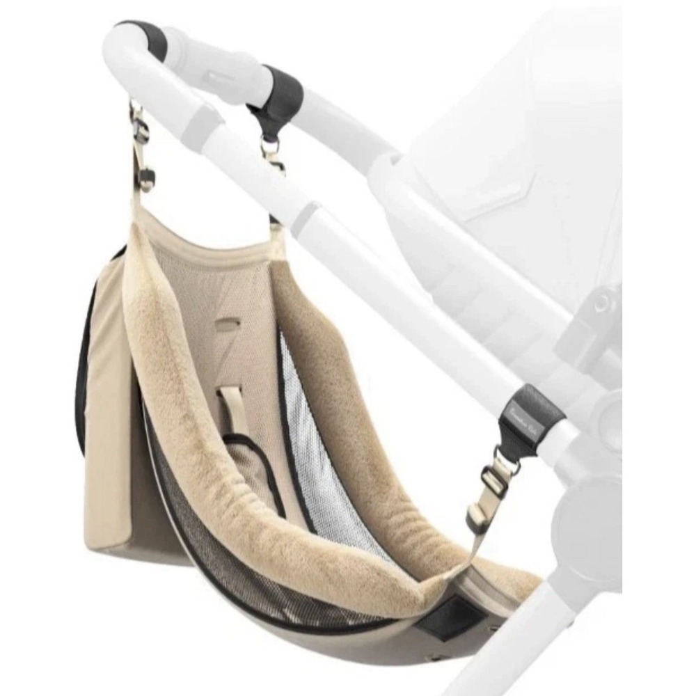 NUHICO Kids Twogether Ride Hammock Seat Attachment for Toddler Stroller Beige